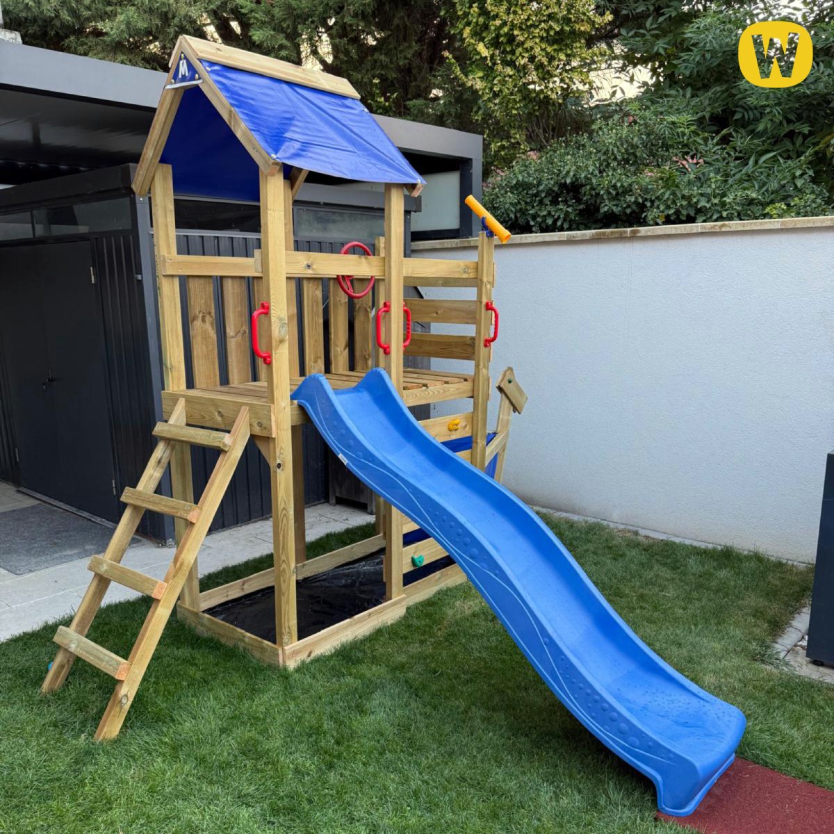 Igralni stolp s toboganom Wickey SpookyFlyer 1000240_k